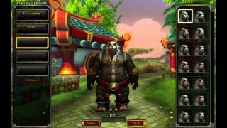 Mists of Pandaria Beta Tela de criação do personagem Pandaren Male [upl. by Worsham]