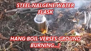 Steel Nalgene Boiling Water Fire Test [upl. by Roddy]