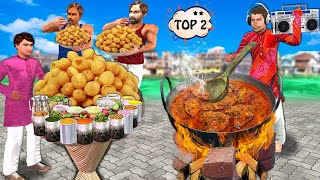 Roadside Pani Puri Wala Golgappa Challenge Radio Rasoiya Street Food Hindi Kahani Hindi Comedy Video [upl. by Nylimaj]