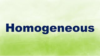 Homogeneous Mixtures Definition and Examples [upl. by Akyeluz104]