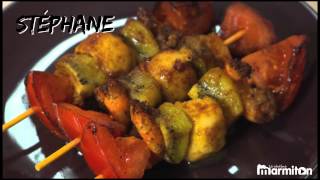 Recette crevettes kiwi de Stéphane [upl. by Ruberta260]