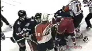 Tikkanen slashing Lindros 51897 playoffs [upl. by Laira]