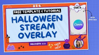 Free Halloween Stream Overlay Template amp Tutorial For You [upl. by Marola]