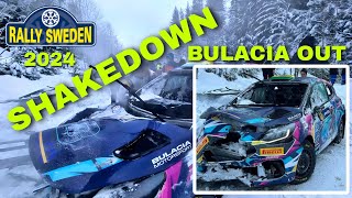 WRC RALLY SWEDEN 2024  SHAKEDOWN HIGHLIGHTS [upl. by Ahsilak728]