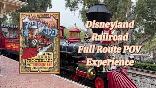 Epic Disneyland Railroad Ride Full Route POV Experience  2024 [upl. by Llecram]