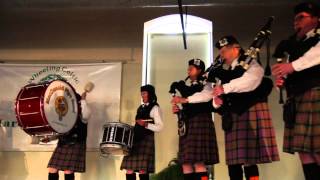 Macdonald Pipe Band of Pittsburgh  Gardens of Skye Road to Balquhidder Old Rustic Bridge [upl. by Orsa]