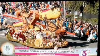 Caterpillar Melody Burbank Rose Float 2024 [upl. by Felipe]