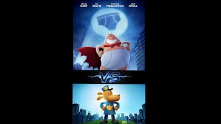 Dog Man Movie Trailer vs Captain Underpants The First Epic Movie Trailer [upl. by Adnalahs]