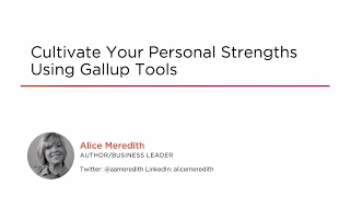 Course Preview Cultivate Your Personal Strengths Using Gallup Tools [upl. by Nonnahs]