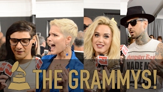 The 2017 GRAMMYs recap Halsey Katy Perry blink182 amp more [upl. by Aramenta317]