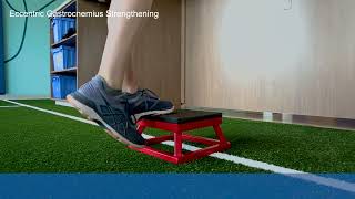 Eccentric Gastrocnemius Strengthening [upl. by Salisbury]