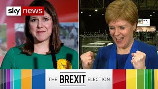 Nicola Sturgeon celebrates as Jo Swinson loses seat [upl. by Seline]