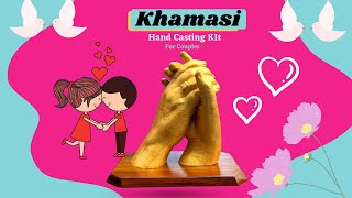 Khamasi Hand Casting Kit Couple and Baby Hand Casting Process [upl. by Goda994]