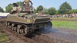 M4 Sherman Firefly at the Tankvent at Oeselgem 2024 [upl. by Abagail]