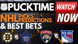 NHL Predictions Picks amp Odds  Panthers vs Rangers  Bruins vs Maple Leafs  PuckTime Mar 4 [upl. by Gelb]