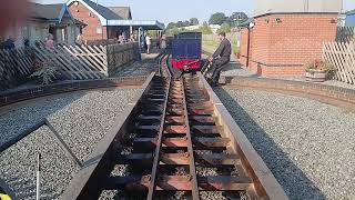 Bure Valley Railway No 6 Blickling Hall on the turntable at Wroxham Station [upl. by Alma]