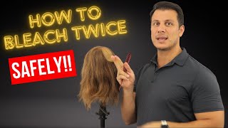 4 how to bleach the hair twice [upl. by Alet]