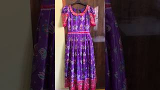 Pattu double collar long frock pattulongfrocks longdress longfrock [upl. by Liborio978]