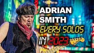 EVERY ADRIAN SMITH SOLOS IN THE FUTURE PAST TOUR Iron Maiden Barcelona • 18072023 [upl. by Ayahsey]