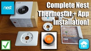 Nest Thermostat 3rd Generation Installation  Complete setup for Beginners [upl. by Aubrey]