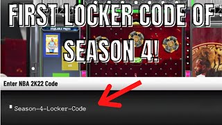 FIRST LOCKER CODE OF SEASON 4 USE IT NOW NBA 2k22 MyTeam Locker Codes [upl. by Zoilla]