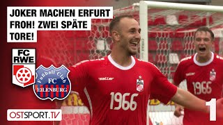 Joker machen Erfurt froh Zwei späte Tore Erfurt  Eilenburg  Regionalliga Nordost [upl. by Harac195]