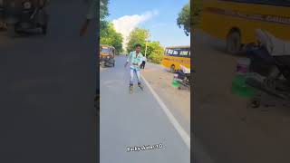 Skating trending skate video stunt mf900skate short video girlreaction running shoes 👌🥰🥰 [upl. by Yrailih]