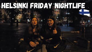 HELSINKI BEFORE MIDNIGHT FRIDAY  fFRIDAY NIGHTLIFE IN HELSINKI WITH BUSY AND HAPPY PEOPLE FINLAND [upl. by Raines319]