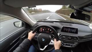 BMW 740 d X Drive 2016 acceleration 0180 km\h [upl. by Kalinda]