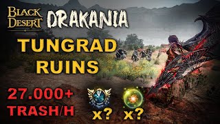 🐲 BDO  Tungrad Ruins After BSR Changes Drakania Awakening  Combo Addons  27000 Lv2  10 Events [upl. by Dwane]