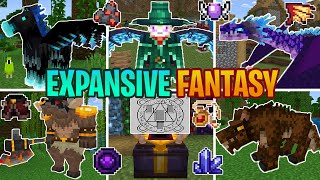 EXPANSIVE FANTASY ADDON para MINECRAFT PE 118 a 1182  EXPANSIVE FANTASY v20 BETA MINECRAFT PE [upl. by Anauqes367]