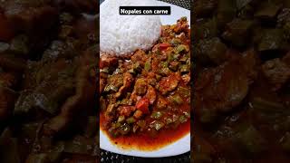 Nopales con carne 😋 [upl. by Eisenstark]