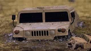 Submarine Action with the Tamiya M1025 HUMMER Cinematic [upl. by Auqinat791]