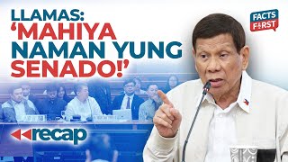 Ronald Llamas Mahiya naman ang Senado kumpara sa Quad Com [upl. by Yrehcaz410]