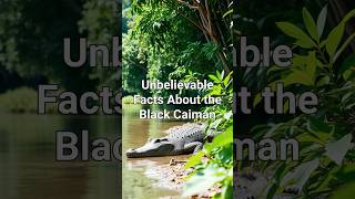 Black Caimans The Largest Predators of the Amazon River 🐊🌊 blackcaiman caimanfacts [upl. by Nwhas500]