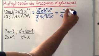 Producto de fracciones algebraicas  Ejercicio 1 [upl. by Llerral]