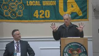 Al Morganti Visits Steamfitters Local 420 for Industry Day [upl. by Ddat]