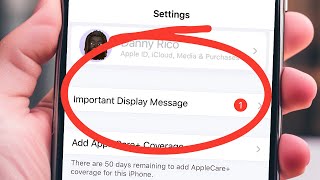 How to remove  Important Display Message  iPhone 11 Pro Max  12 Pro Max  13 Pro Max  14 Pro Max [upl. by Aikemal189]