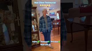 New client video testimonial in Smithton Illinois⭐️⭐️⭐️⭐️⭐️ homeimprovement testimonial asmr [upl. by Suilenroc926]