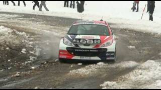 Rallye de Monté Carlo 2010  Es 3 Burzet  Lachamp Raphaël [upl. by Tapes969]