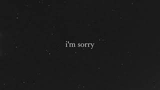 Joshua Bassett  im sorry Official Lyric Video [upl. by Udall]