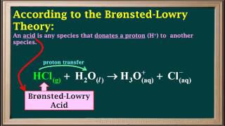 WCLN  The BronstedLowry Theory of Acids  Chemistry [upl. by Stoops473]