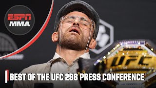 UFC 298 Press Conference Highlights 🎥  ESPN MMA [upl. by Erdnuaed]