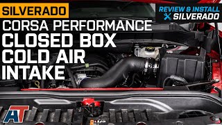 20192022 53L Silverado 1500 Corsa Performance Closed Box Cold Air Intake Review amp Install [upl. by Kcinimod]