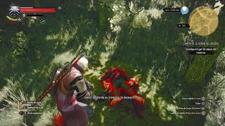 The Witcher 3 Wild HuntWitcher vs Leshen Contrato senor del Bosque [upl. by Berkie204]