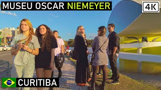 ğŸ‡§ğŸ‡· Curitiba Oscar Niemeyer Museum  ParanÃ¡ Brazil ã€4Kã€‘2021 [upl. by Nosredneh]