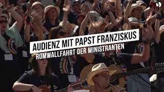 Impressionen von der Papstaudienz bei der Romwallfahrt der Ministranten [upl. by Robb]