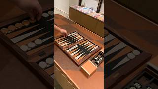 How to set up our Premium Backgammon set 👀🎲 backgammon craftingluxury [upl. by Nitsid]