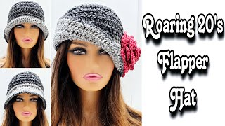 This Is One BEAUTIFUL Crochet Flapper Hat [upl. by Anamuj]