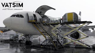 iniBuilds A300  KMCI  KSTL  KSDF  VATSIM [upl. by Jonme]